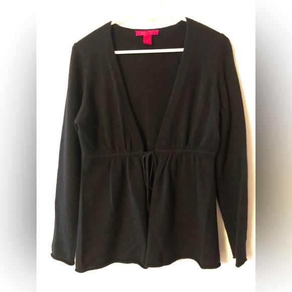 Cashmere open front sweater - Picture 1 of 7